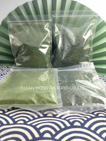 Organic Dried Green Laver Sea Lettuce Flakes Rich Vitamins Sprinkle Over Food As Chili Powder