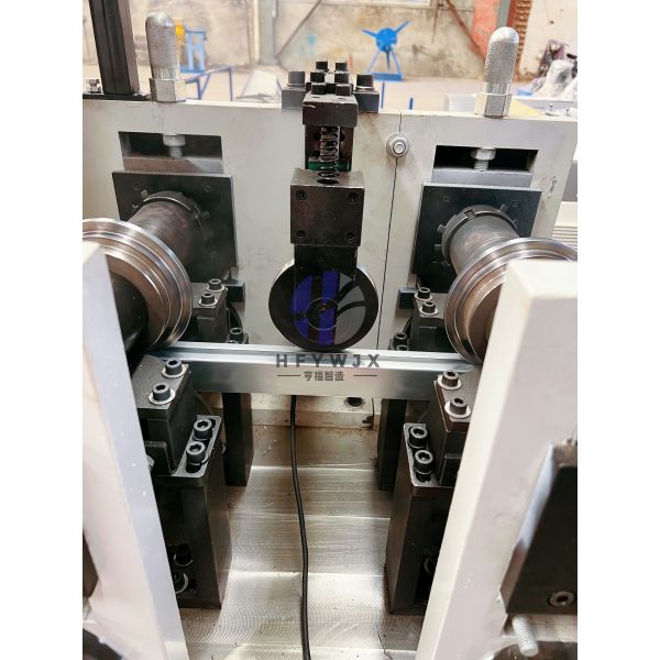 Galvanized Steel Laser Welded Pipe Roll Forming Machine With 3 KW Laser Power And PLC + HMI Control