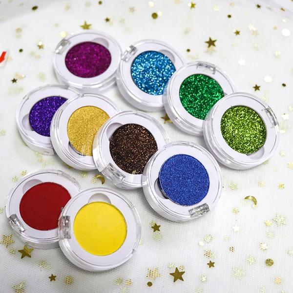 Beauty Cosmetics High Pigment Glitter Eyeshadow Single Color Long Lasting
