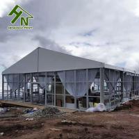 Tienda de aluminio a prueba de viento al aire libre del marco 15X35 con la pared de cristal