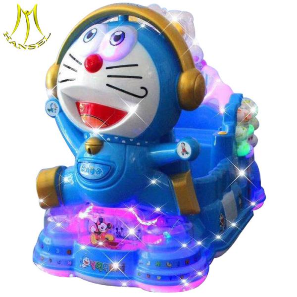Hansel toys electric cartoon design children coin operated kiddie ride for sale