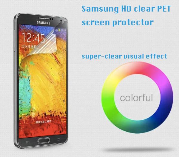 Samsung HD clear PET Screen Protector, 100% Bubble-free,high transparency,anti-fingerprint