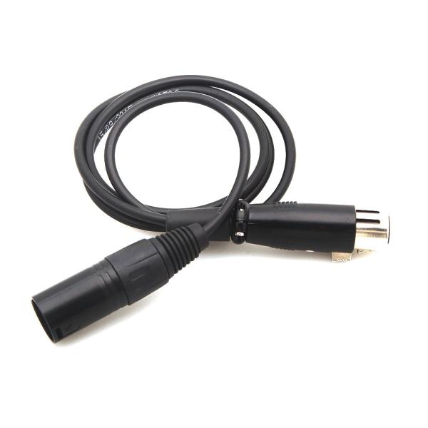 Soft 4 Pin XLR Power Cable Male To Female 1M Length For Camera ROHS Certified
