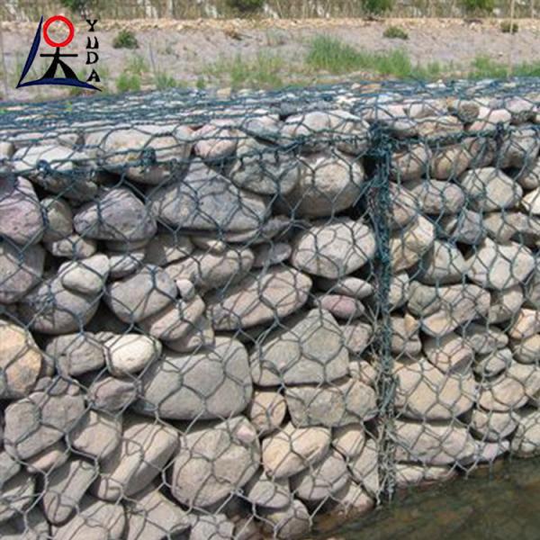 Pedra Preenchido Wire Mesh Mural Gabion Cesto Mural Soldado Gabions Caixa