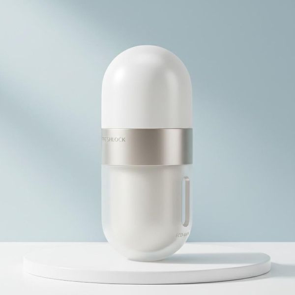 15ML, 18ML, 20ML, 30ML Multi-Capacity Pill Shape Airless Bottles for Pharmaceutical Skincare and Serum Packaging（MC-246）