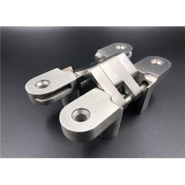 Durable 304 Stainless Steel Concealed Hinges For Flush Doors , 25x118x18 mm