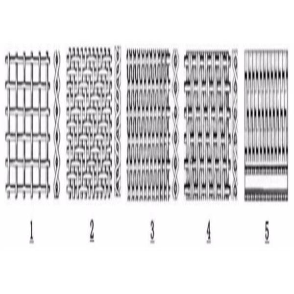 304 Woven Stainless Steel Crimped Wire Mesh Square Hole For 1-2m Width