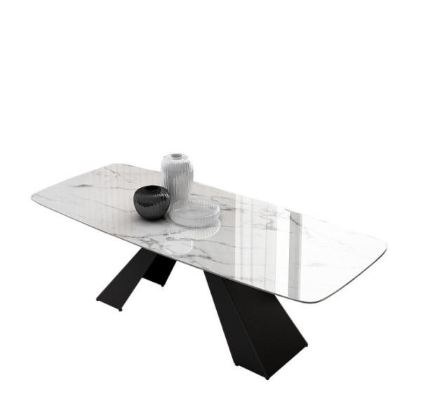 Rich Color Hotel Marble Dining Room Table 4 Seaters