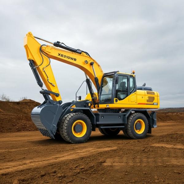 XE210WB Altura máxima de escavação 9000mm 135kw 0,86cbm  Roda Excavadora