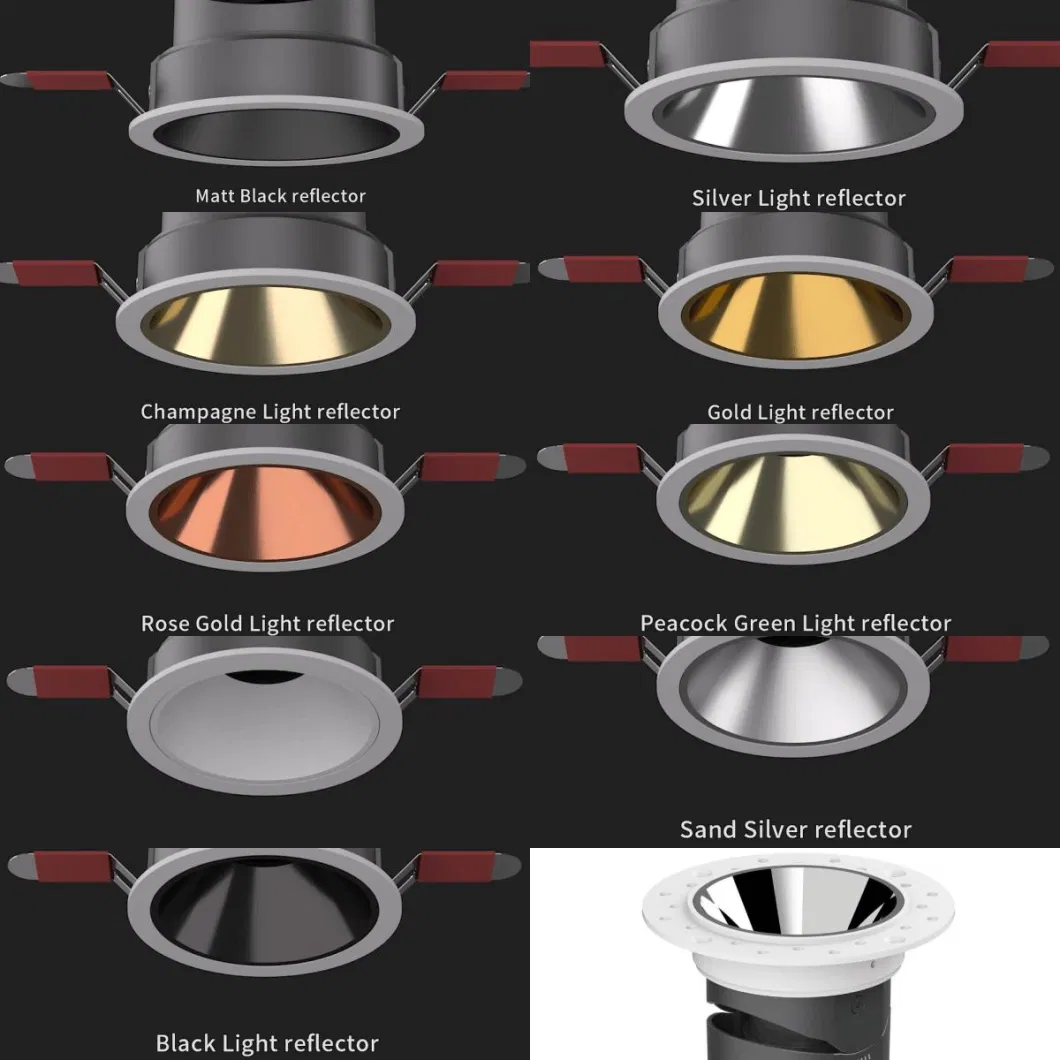 5W / 10W / 18W X1/ X2/ X3/ X4 / X6 IP40 Круглый заложенный свет Прожектор потолок установленный вниз свет