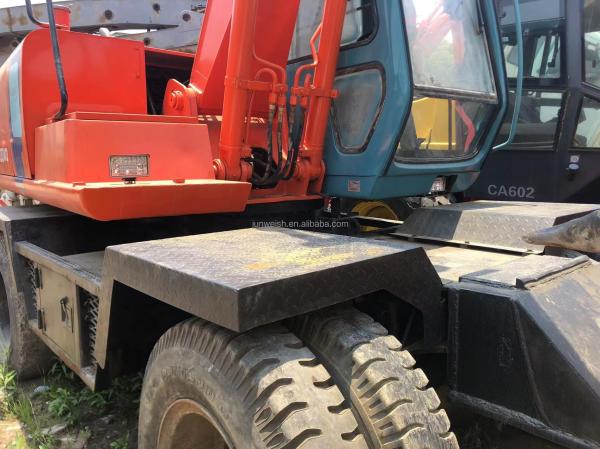 2010 Year Hitachi EX100WD Wheel Excavator Original Japan 10 Ton for Construction Digger