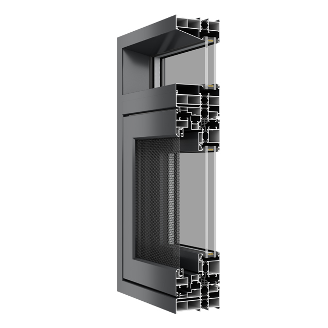 6063-T5 Double Glazing Existing Aluminium Windows Anti Mosquito Casement Windows