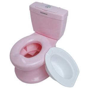 Pink Plastic Baby Potty Toilet EN71 Certified Pure Color Design Custom Logo