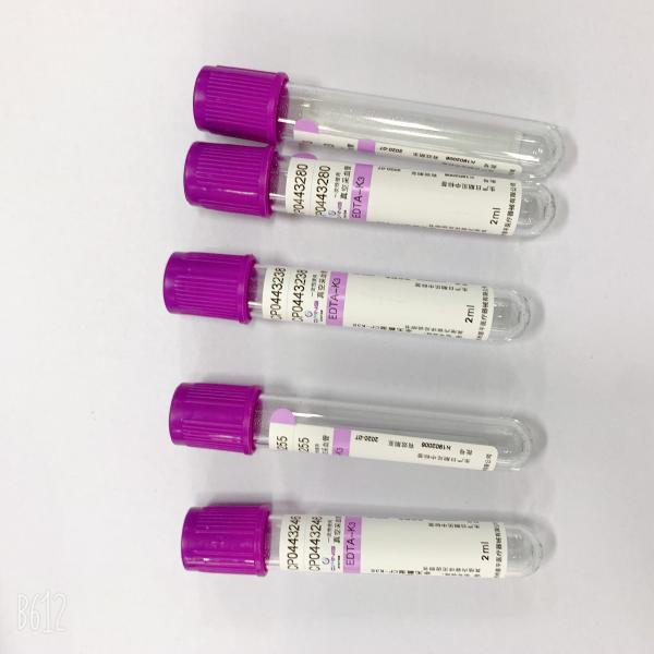 Аттестованный ИСО 13458 КЭ трубки крови верхней части лаванды К2/К3 ЭТИЛЕНДИАМИНТЕТРАЦЕТАТА