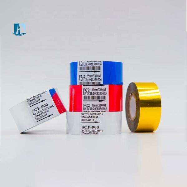 Stylus Printer Hot Coding Foil Roll for Speed Production Coding Speed 30-600/minute
