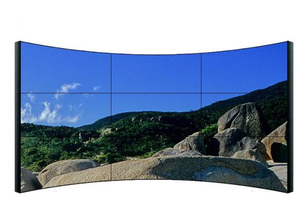 Full HD 49 Inch Curved LCD Video Wall Uitra Thin Compatible For Government Dept