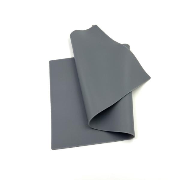 Grey Stretchable Silicone Rubber Sheet Thickness 2mm High Temperature