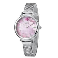 Fashion Diamond Surface Alloy Quartz Watch , Mesh Band Quartz Ladies Wrist Watches