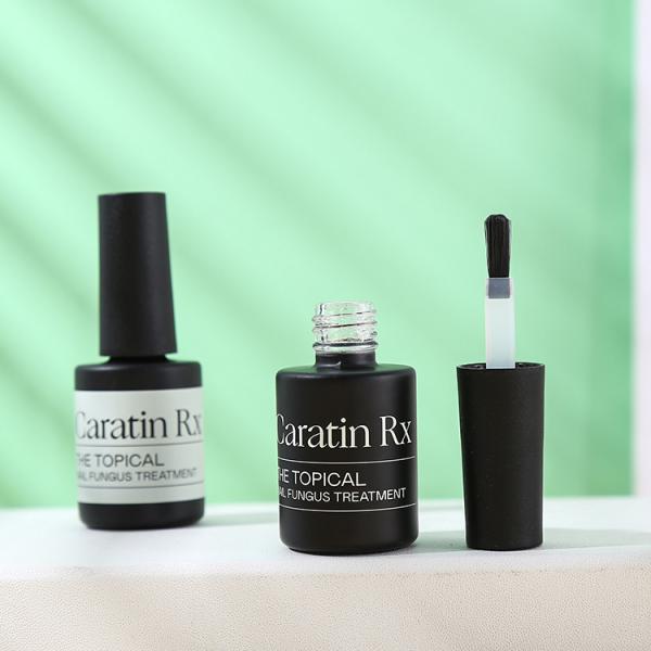 Glass Body Senior PAK Customize Private Label Product 10ml 15ml Empty Unique Black Matte Nail Polish Bottle with Black Cap