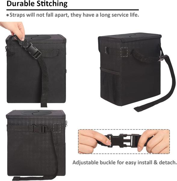 Car Trash Can For Car Cute, Car Trash Bag Bin Hanging Waterproof Automotive Car Garbage Cans Leak Proof Vehicle