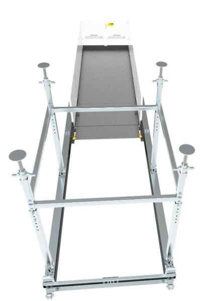 Instalações de construção 2200 mm Plataforma de carga fixa com porta-malas compacta