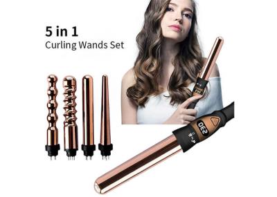 Adjustable 32mm Curling Iron Set , 60Hz LCD Electric Hair Curlers