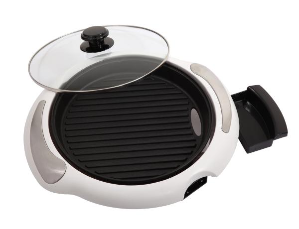 1200W Smokeless Nonstick Frying Pan With 11 Inch Large Diameter Cooking Area