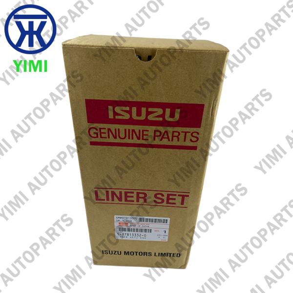 Wet Type Cylinder Liner Set with O-rings for Isuzu NPR66 4HF1 Engine - Centrifugally Cast High-Alloy Cast Iron Direct OEM Replacement