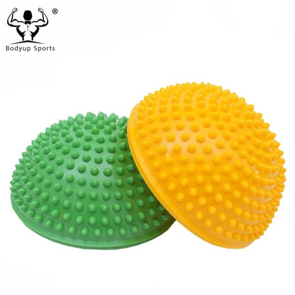 PVC Inflatable Half Ball Foot Massager , Durable Half Balls For Feet 16*9 Cm