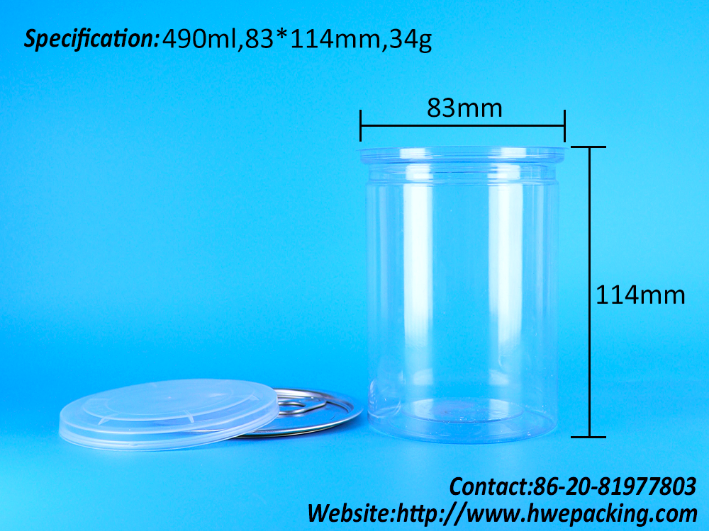 Durable Food Grade PET Clear Containers Storing Cakes Cookies Candies With Easy Open Lid