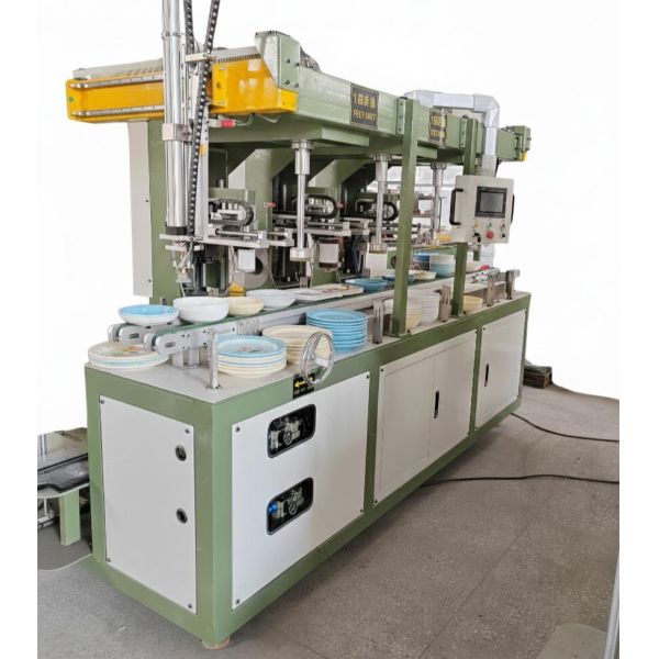 Labor Saving Automatic Melamine Ware Grinder Machine With Touch Screen Control
