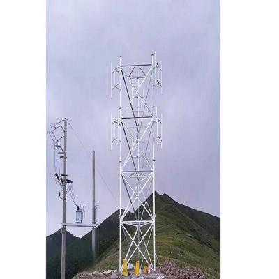 12m Telecommunication Steel Tube Rooftop Cellular Tower