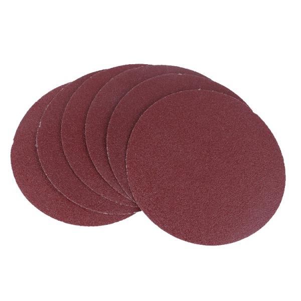 Boben Polishing Disc 5 Inch Sand Disc Back Velvet Flocking Sandpaper Non-porous Disc Sandpaper Polishing Sheet White Sandpaper
