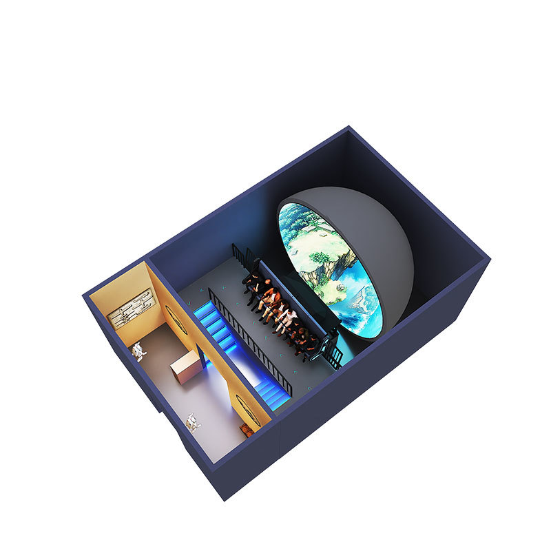 Customizable Dome Theater with 20 to 80 Seats and Motion Seats for Large Venues