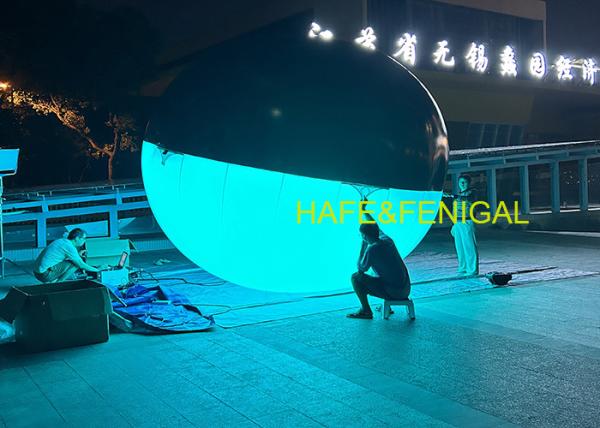 空気に満たされた円筒形LED RGBW バルーンライト 懸垂用またはクレーン用