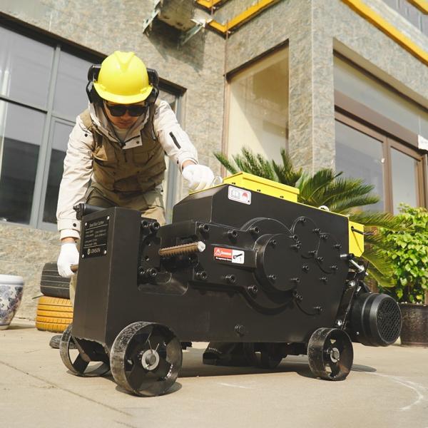 Home GQ40A Steel Bar Cutting Machine Iron Rebar Cutter Machine with and Electric Motor