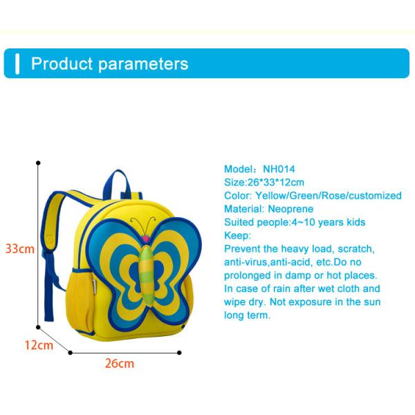 10-20L Toddler Travel Backpack , Butterfly Backpack Toddler For Girls