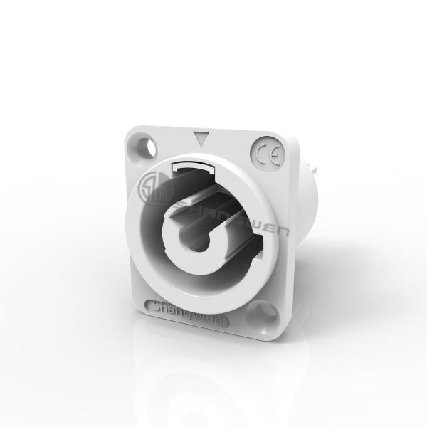 IP44 Affichage à LED mâle intérieur Connexion d'alimentation Audio vidéo 3 broches 20A 250V AC Rapide verrouillage Aéronautique