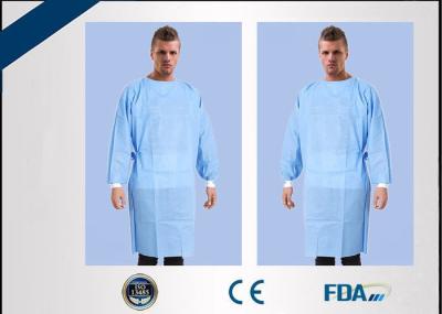 High Tensile Strength Disposable Doctor Gowns , Non Woven Disposable Medical Clothing
