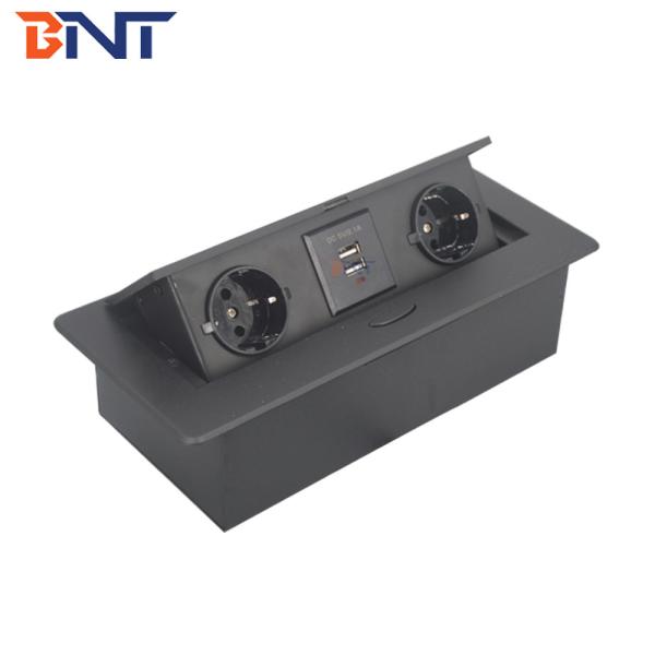 with double usb charger interface round corner conference table pop up socket