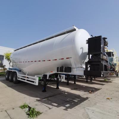 40/50 Cbm Bottom Discharge / Unloading Bulk Fly Ash Semi Trailer With Steel Material