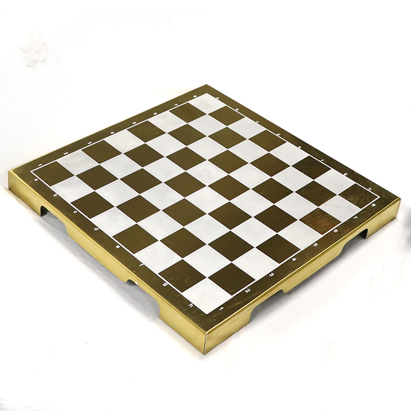 Customizable Logo High-grade Zinc Alloy Eco-Friendly Metal Chess Set for Chess Game Competition