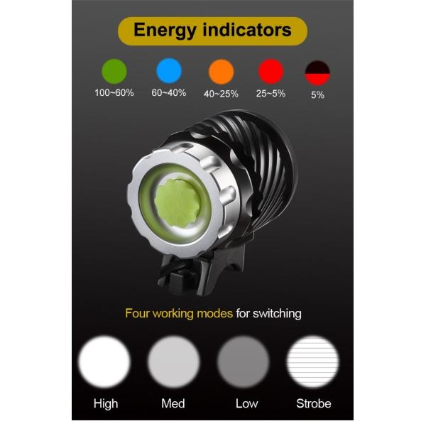 Супер яркие 2000 люменов велосипед электрофонарь СИД с идут Pro кронштейн водостойкий