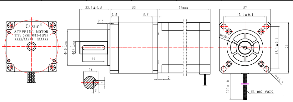 NEMA 23 3.36V 57mm зацепил уменьшение шестерни Stepper мотора 1,8 градуса