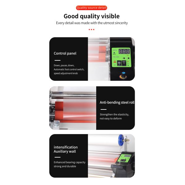 KECAI 2025 UV Film Sticker Roll to Roll Cold 30cm Laminating Machine A3 Size Format Full Automatic Laminator