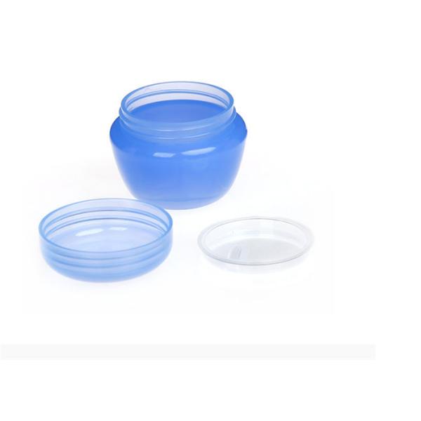 Recycable Plastic Cosmetic Jars Orange / Translucent Color Small Volume