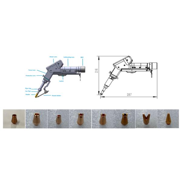 Precision Welding of Aluminium 2000W Handheld Single Motor Laser Welding Machine with 60mm Collimation Focal Length