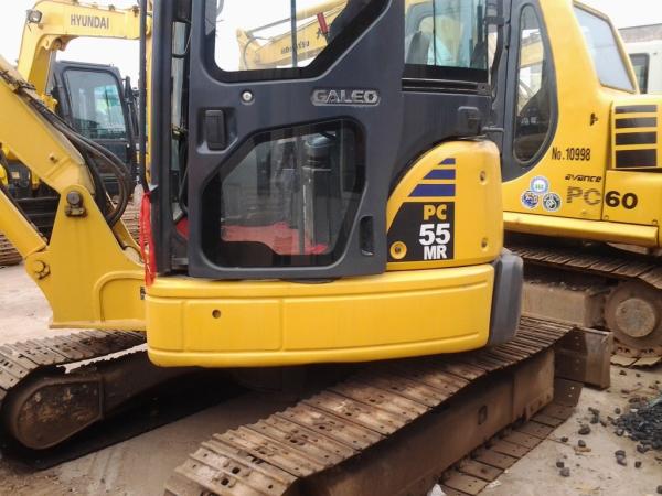 2012 crawler moving type used komatsu PC55MR-2 japan mini crawler excavator