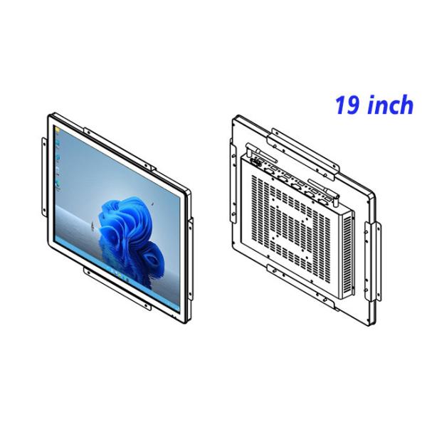 19-Inch Windows Embedded Monitor for Public Transit Systems, Smart Manufacturing, Environmental Monitoring, and Event Space