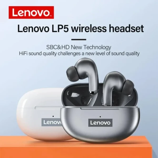 Lenovo LP5 TWS Wireless Earbuds With 320mAH Headphone Battery Sports Waterproof earphones